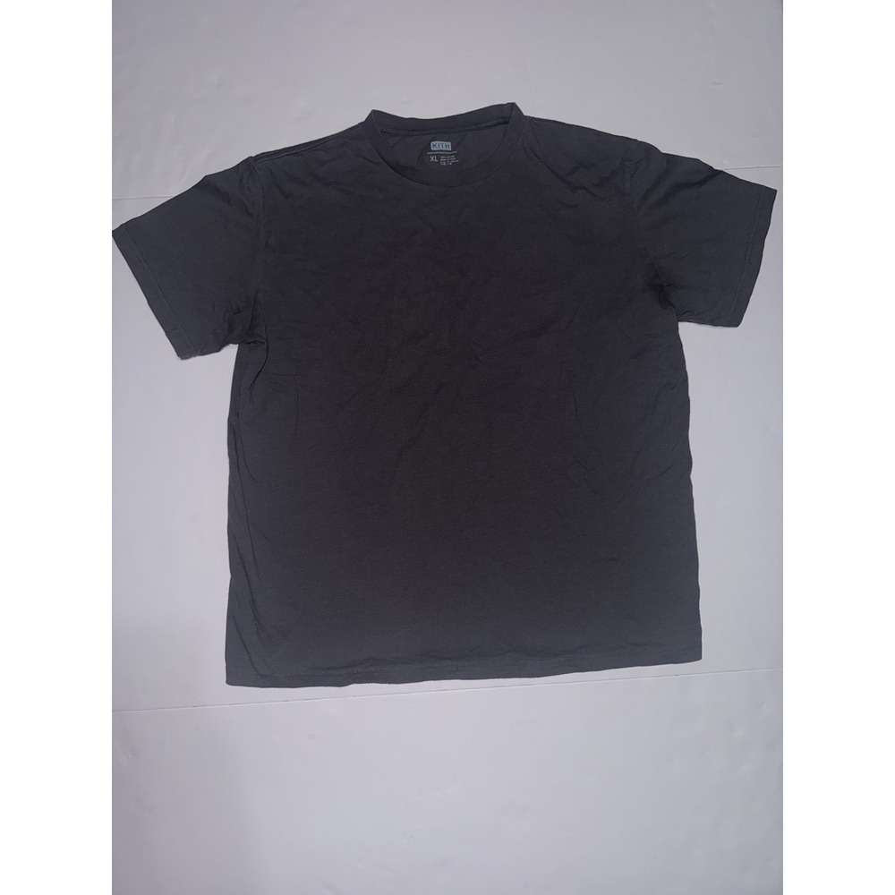 KITH Basic Tee Blank Black T Shirt Men's XL Logo 100% Cotton Gym Rec Casual